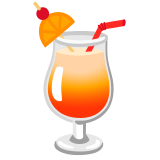 Cocktail tropicale - Noto Color Emoji