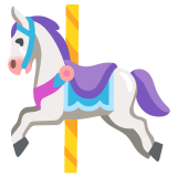 Cavallo da giostra - Noto Color Emoji