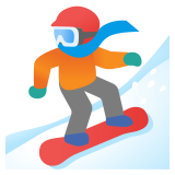 Persona sullo snowboard - Noto Color Emoji
