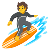 Persona che fa surf - Noto Color Emoji
