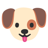Muso di cane - Noto Color Emoji