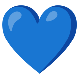 Cuore blu - Noto Color Emoji