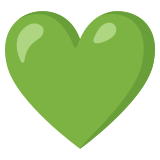 Cuore verde - Noto Color Emoji