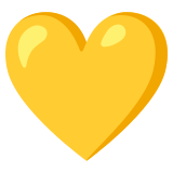 Cuore giallo - Noto Color Emoji