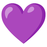 Cuore viola - Noto Color Emoji