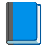 Libro blu - Noto Color Emoji