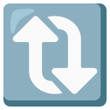 Frecce verticali che ruotano in senso orario - Noto Color Emoji