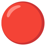 Cerchio rosso - Noto Color Emoji