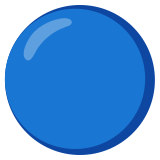 Cerchio blu - Noto Color Emoji