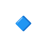 Rombo blu piccolo - Noto Color Emoji