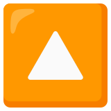 Pulsante a triangolo rivolto verso l’alto - Noto Color Emoji