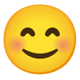 Faccina con occhi sorridenti - Noto Color Emoji