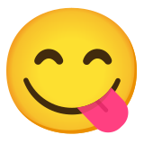 Faccina che si lecca i baffi - Noto Color Emoji