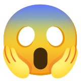 Faccina terrorizzata - Noto Color Emoji