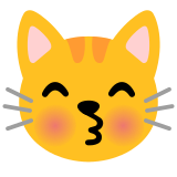 Gatto che manda baci - Noto Color Emoji