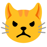 Gatto imbronciato - Noto Color Emoji