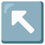 Freccia in alto a sinistra - Noto Color Emoji