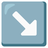 Freccia in basso a destra - Noto Color Emoji