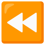 Pulsante di riavvolgimento rapido - Noto Color Emoji