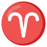 Segno zodiacale dell’Ariete - Noto Color Emoji