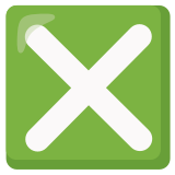 Croce con quadrato - Noto Color Emoji