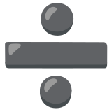 Divisione - Noto Color Emoji