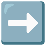 Freccia rivolta verso destra - Noto Color Emoji