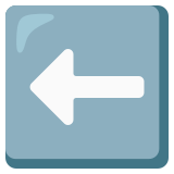 Freccia rivolta a sinistra - Noto Color Emoji