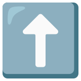 Freccia rivolta verso l’alto - Noto Color Emoji