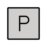 Pulsante P - OpenMoji