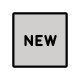 Pulsante NEW - OpenMoji