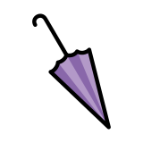 Ombrello chiuso - OpenMoji