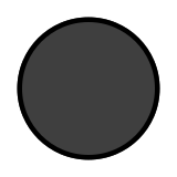 Luna nuova - OpenMoji