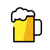 Boccale di birra - OpenMoji