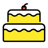 Torta di compleanno - OpenMoji