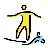 Persona che fa surf - OpenMoji