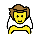 Persona con velo - OpenMoji