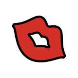 Impronta della bocca - OpenMoji