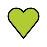 Cuore verde - OpenMoji
