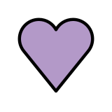 Cuore viola - OpenMoji