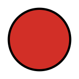 Cerchio rosso - OpenMoji