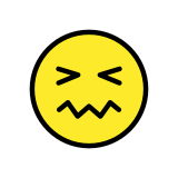 Faccina frustrata - OpenMoji