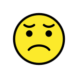 Faccina delusa - OpenMoji