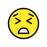 Faccina perseverante - OpenMoji