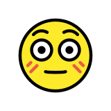 Faccina imbarazzata - OpenMoji
