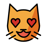 Gatto innamorato - OpenMoji