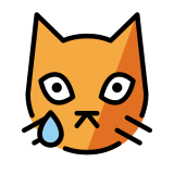 Gatto che piange - OpenMoji