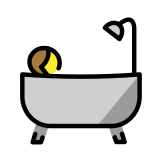Persona che fa il bagno - OpenMoji