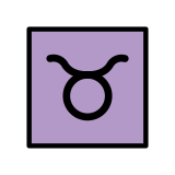 Segno zodiacale del Toro - OpenMoji