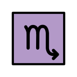 Segno zodiacale dello Scorpione - OpenMoji